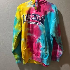 Tie die lake chelan hoodie